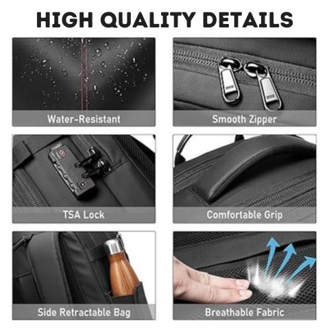 Vacuum Compression Backpack – Designed to Pair with Your Gear-Tech Vacuum Sealer | Travel Smart & Pack Light