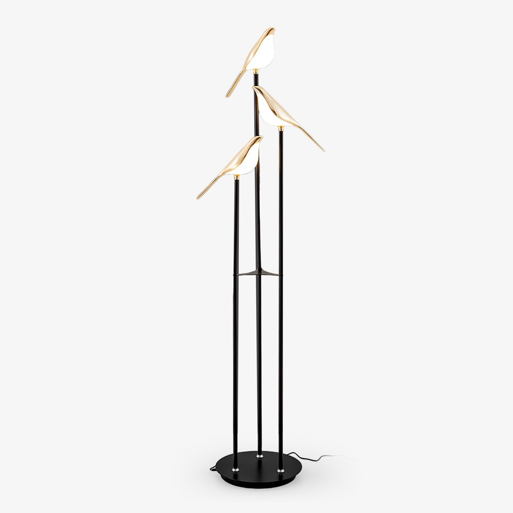 LED Torchiere Floor Lamp with Adjustable Height and Soft Light for Living Room & Bedroom Use