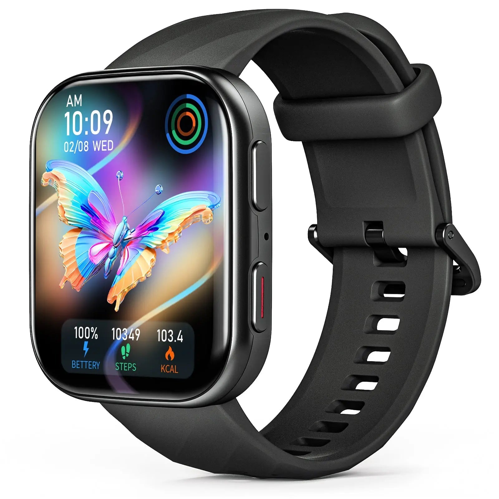 FITVII HM57 Health & Fitness Tracker (Answer/Make Calls), Smart Watch with HR+BP+SPO2 Monitor