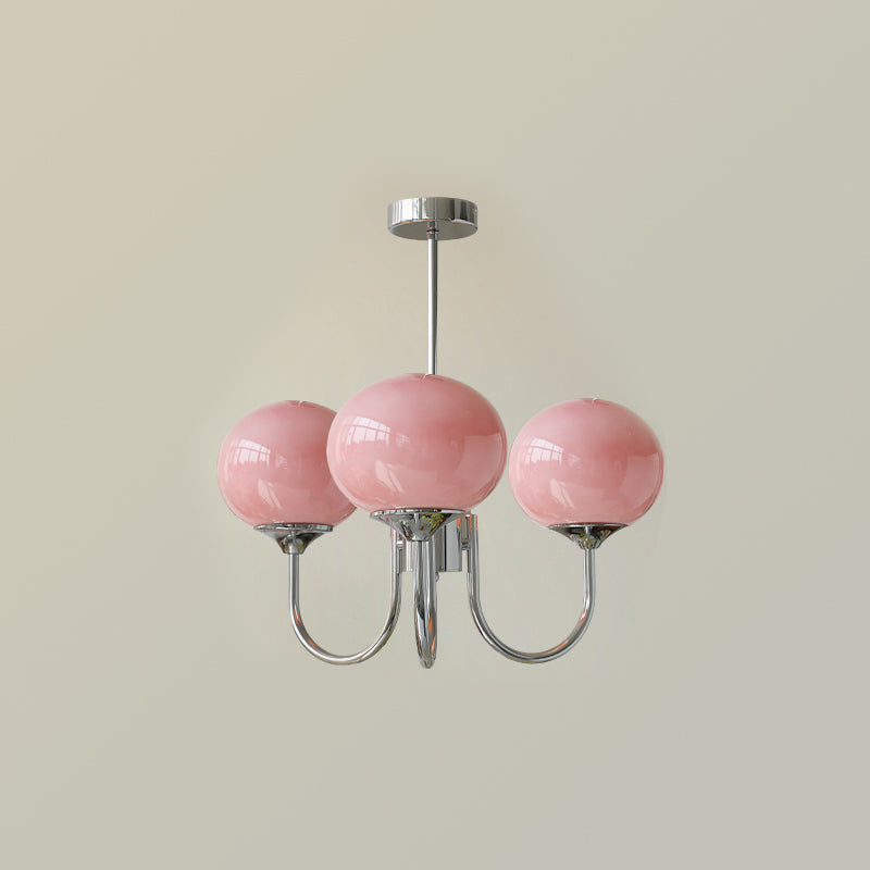 LED Marshmallow Chandelier Light Fixture - Modern White Pendant Lighting for Dining Room & Living Room Decor