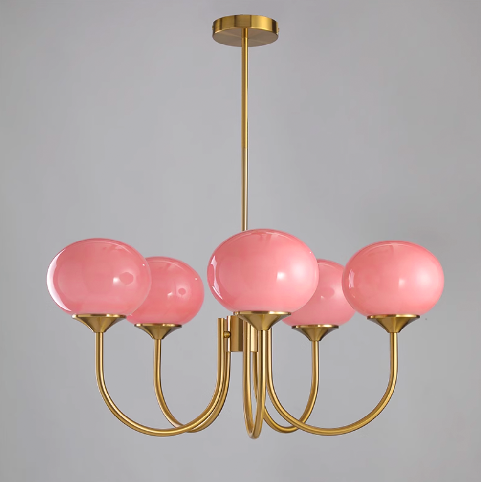 LED Marshmallow Chandelier Light Fixture - Modern White Pendant Lighting for Dining Room & Living Room Decor