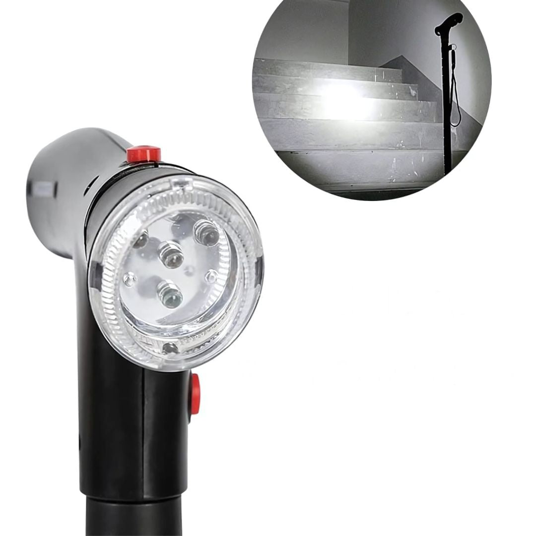 Folding Cane - Lightweight Telescopic Walking Stick for Seniors & Travelers - Collapsible Mobility Aid for Easy Transport