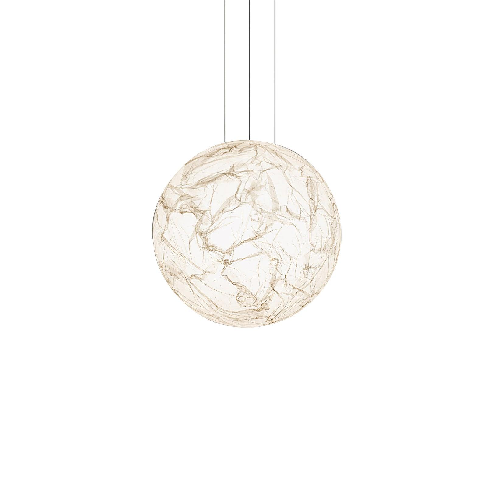 Moon Silk Pendant Lamp - Modern Hanging Light Fixture for Living Room & Dining Room Decor