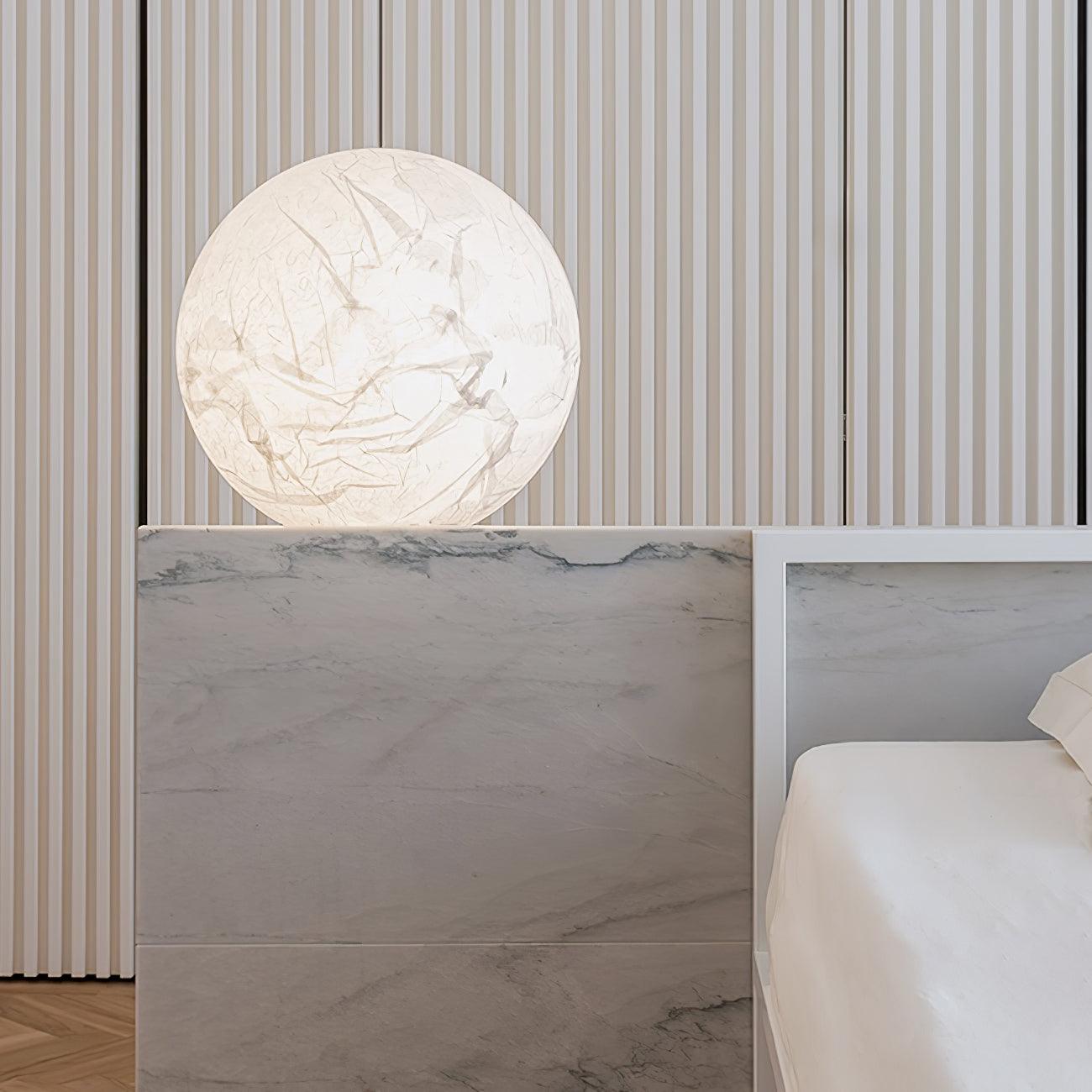 Moon Silk Pendant Lamp - Modern Hanging Light Fixture for Living Room & Dining Room Decor