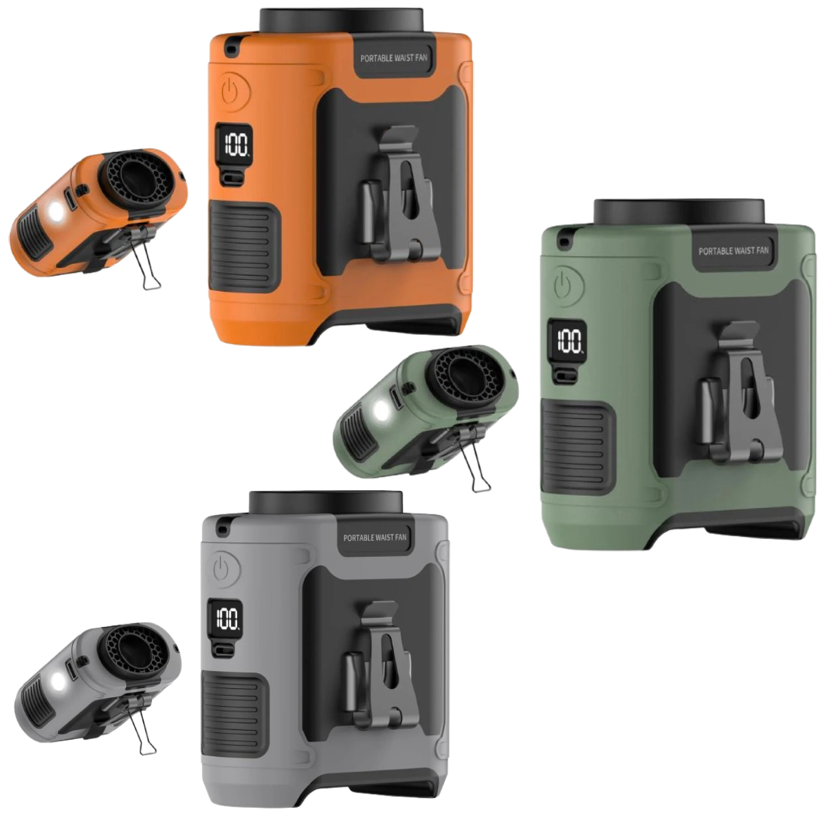 TrailBlazer Pro 3-in-1 Rugged Portable Fan w/ Powerbank & LED Light