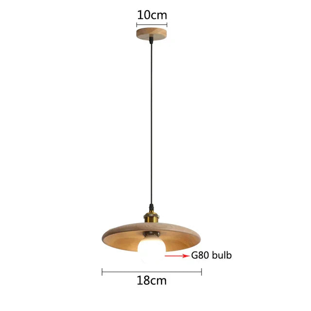 Scandinavian Wooden Pendant Lamp