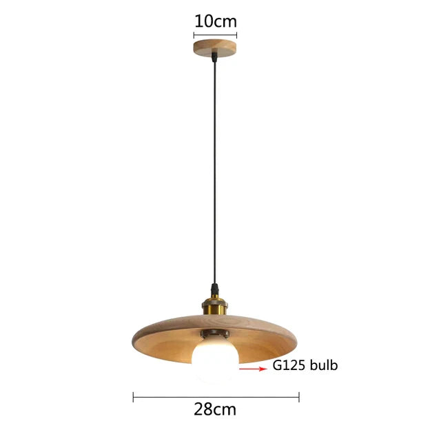 Scandinavian Wooden Pendant Lamp