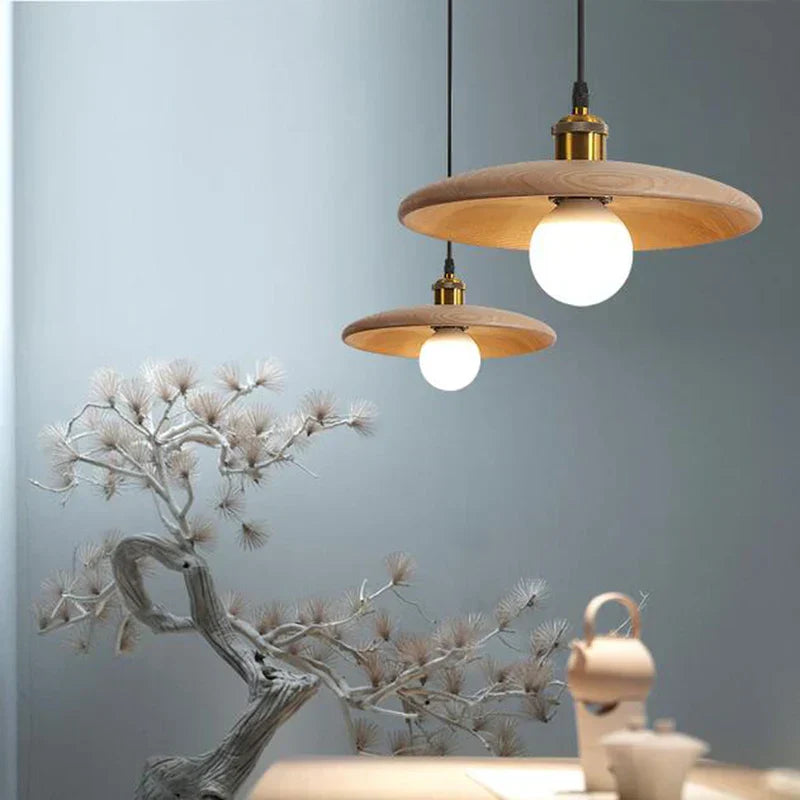 Scandinavian Wooden Pendant Lamp