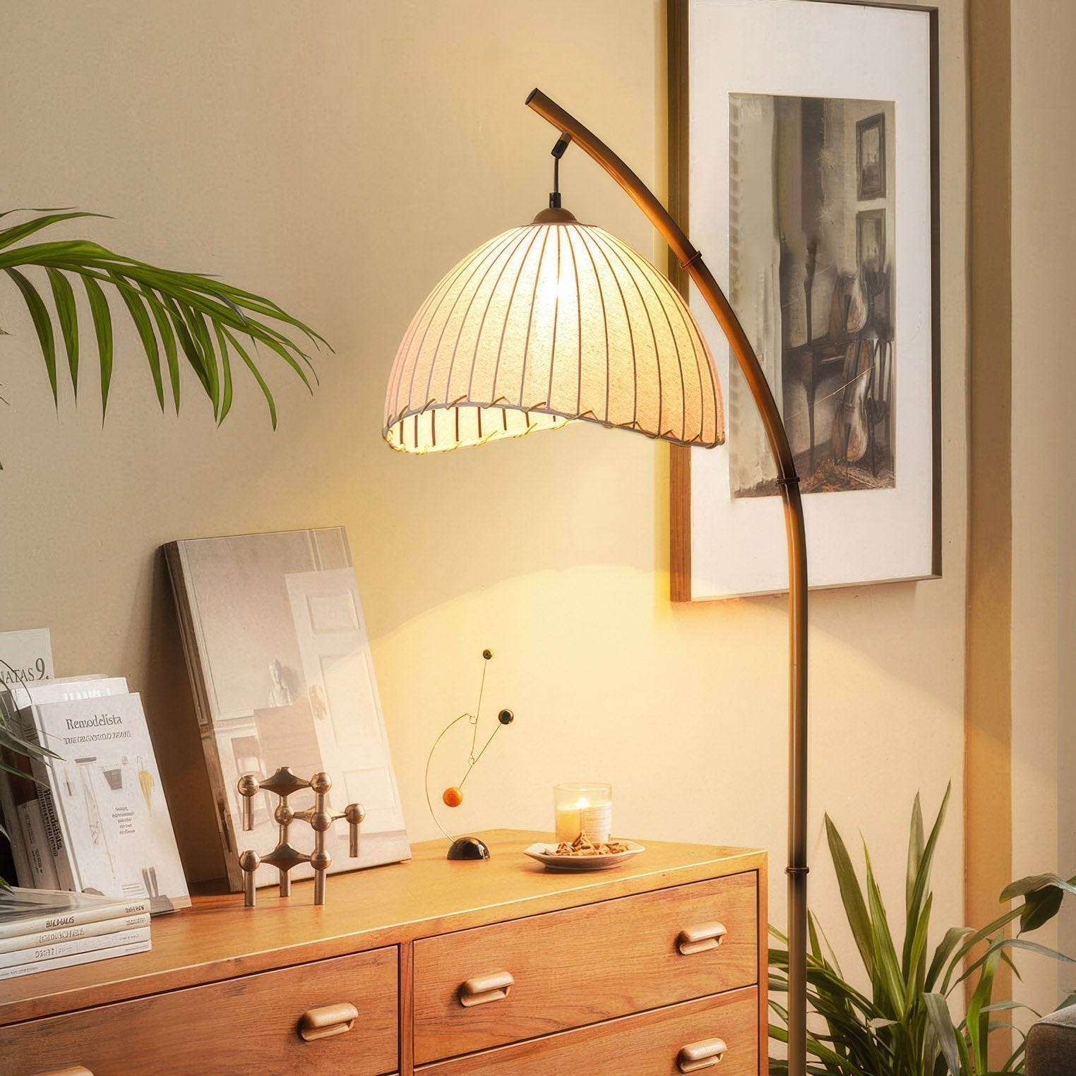 Bamboo Floor Lamp with Cultural Zen Design for Eco-Friendly Home Lighting