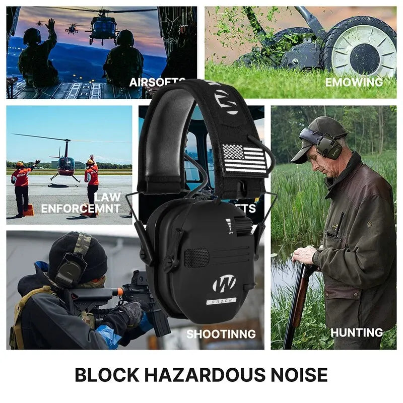 Protective Shooting Headphones | Active Noise Reduction, Lightweight & Comfortable for Shooting Activities