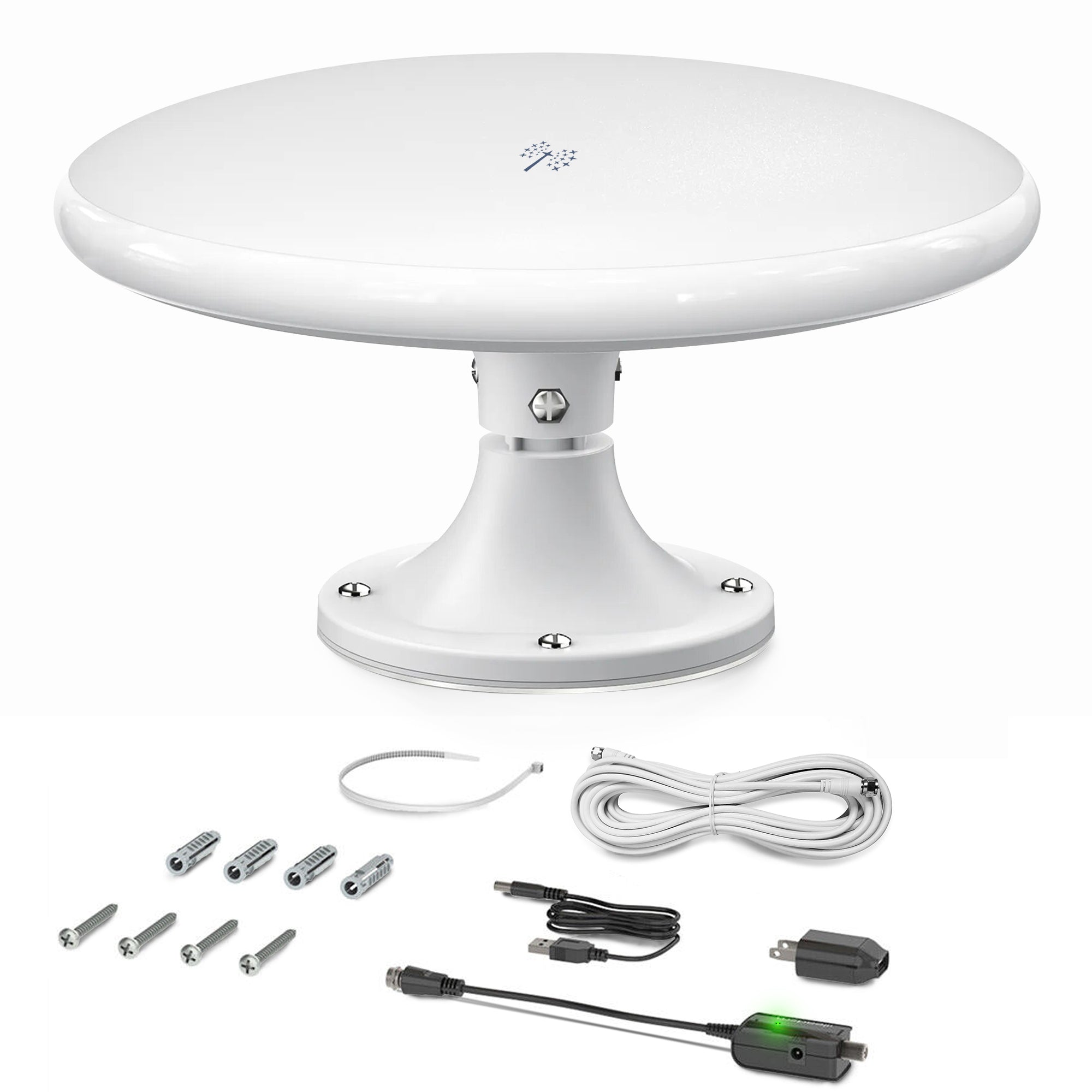 Merchpublic - 2024 Edition RV Antenna - 450 Mile Range