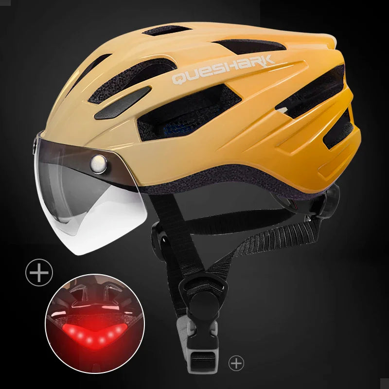 Bicycle Helmet | Lightweight, Integrated LED Rear Light & Optimal Safety for Men and Women