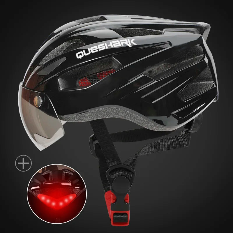 Bicycle Helmet | Lightweight, Integrated LED Rear Light & Optimal Safety for Men and Women