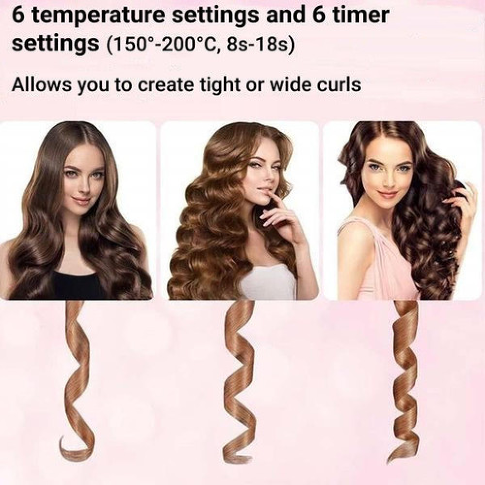 Automatic Self Rotating Hair Curler Curling Iron