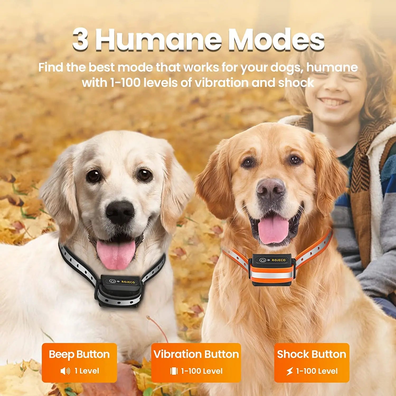 Remote-Controlled Dog Training Collar | Rechargeable, Waterproof & 1000m Range for Effective Dog Training