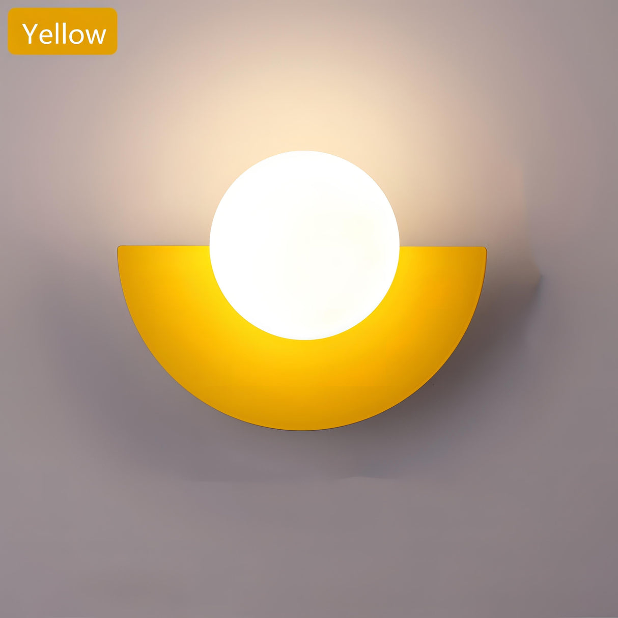 Nordic Semicircle Wall Lamp - Modern LED Fixture for Living Room, Bedroom & Hallway Lighting