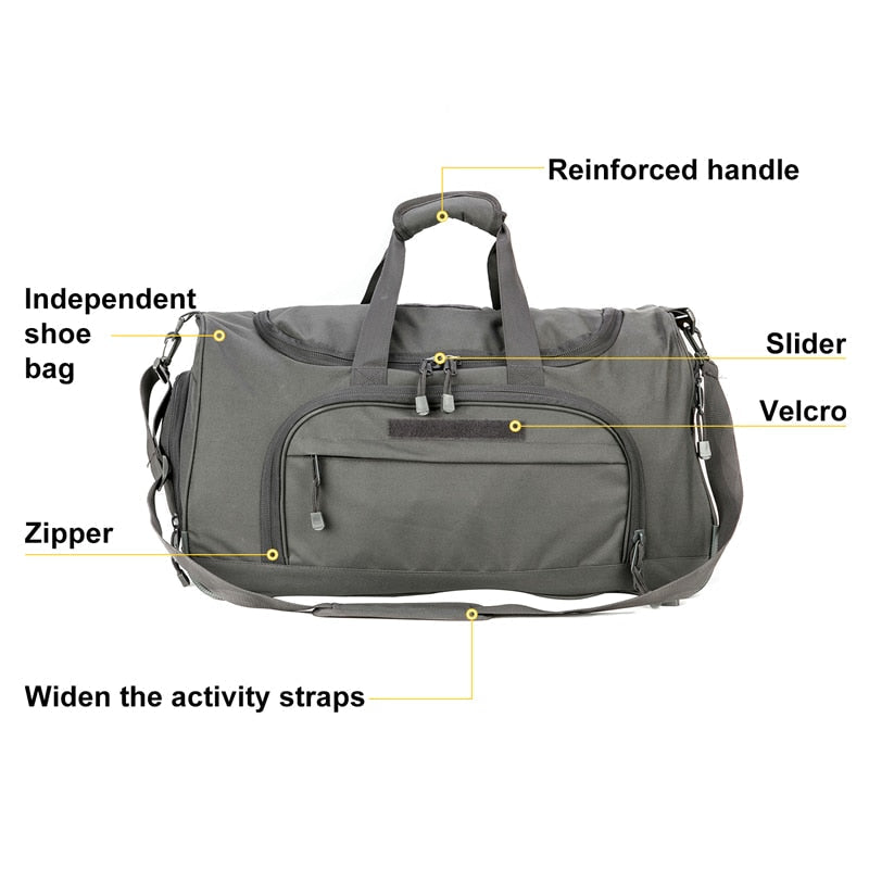 Foldable Duffle Gym Bag for Men and Women