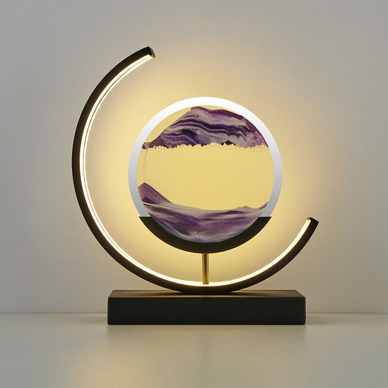 Sand Table Lamp | Calming Sandscape Design | Perfect for Home Decor & Relaxation Spaces