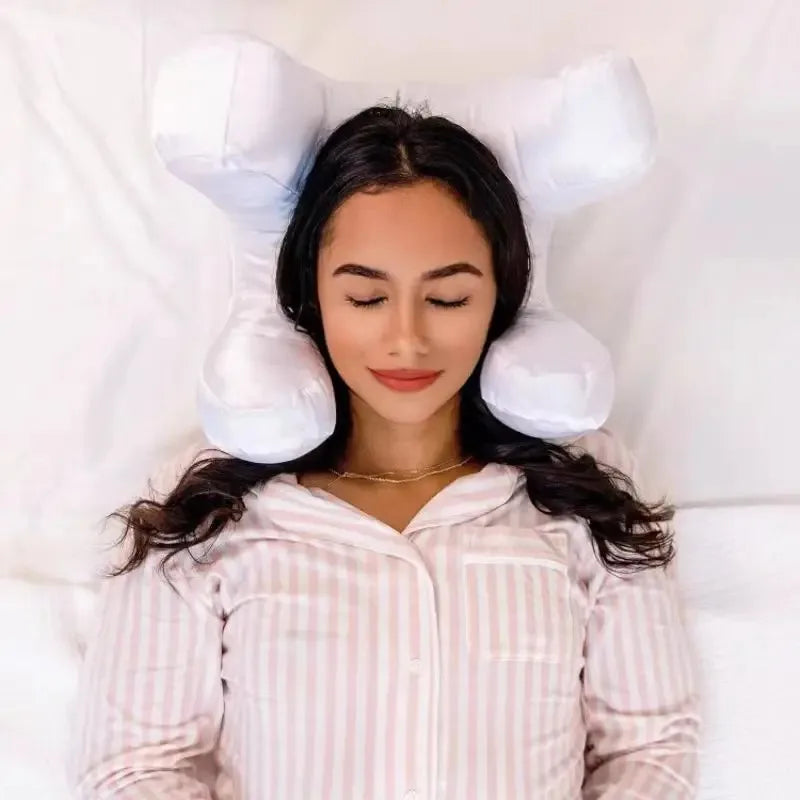 Face Pillow Set with Satin Pillowcase | Anti-Aging, Wrinkle Reduction & Ideal for Back Sleepers and Beauty Enthusiasts