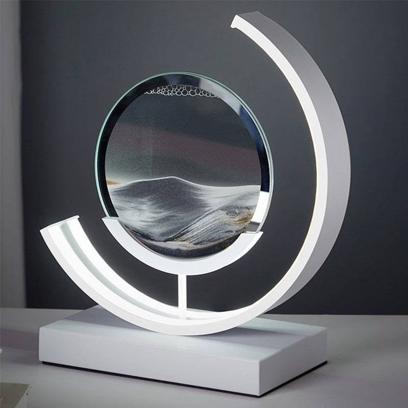 Sand Table Lamp | Calming Sandscape Design | Perfect for Home Decor & Relaxation Spaces