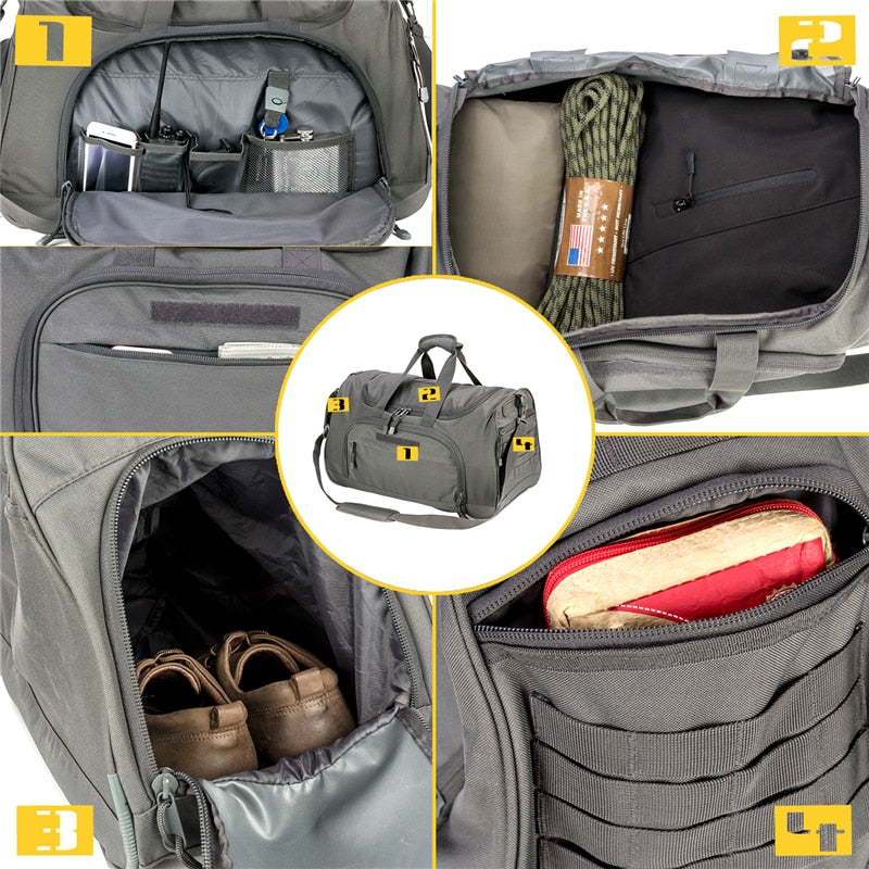 Foldable Duffle Gym Bag for Men and Women