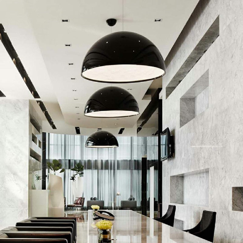 Orange Pendant Light – Mid-Century Modern Hanging Lamp for Dining Room & Lounge