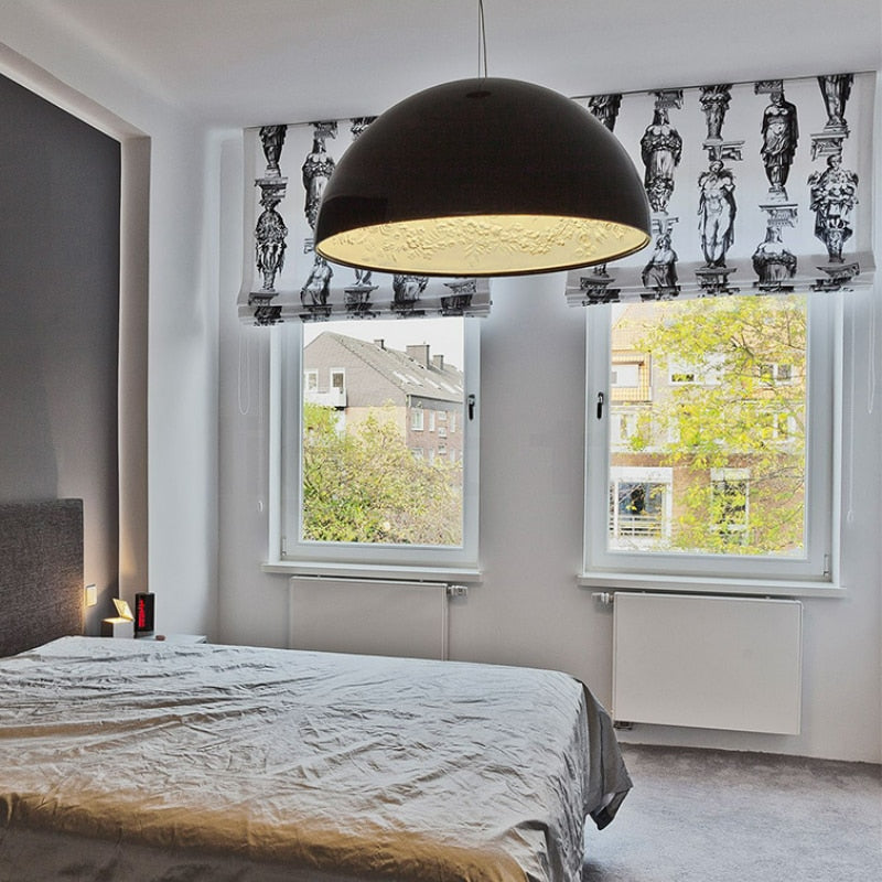 Orange Pendant Light – Mid-Century Modern Hanging Lamp for Dining Room & Lounge