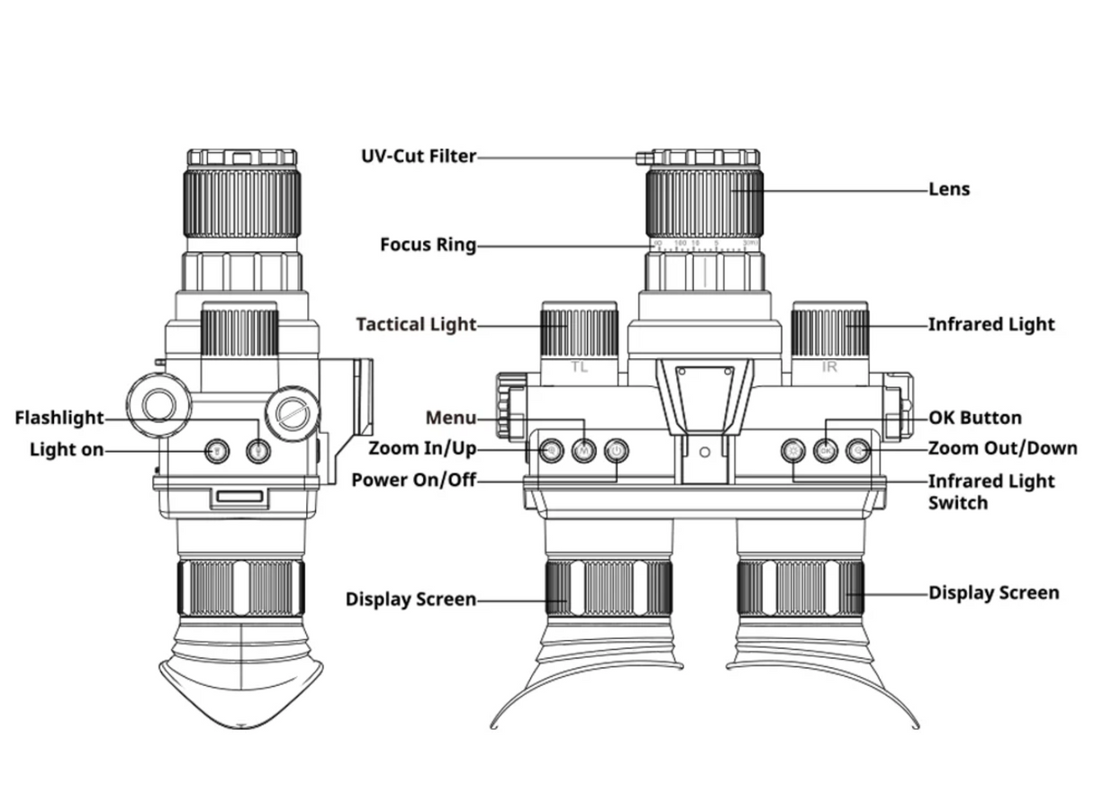 Merchpublic Tactical 4K Night Vision Goggles