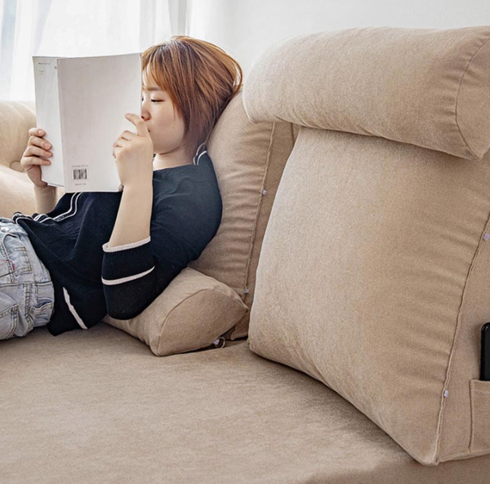 Triangular Back Rest Reading Pillow