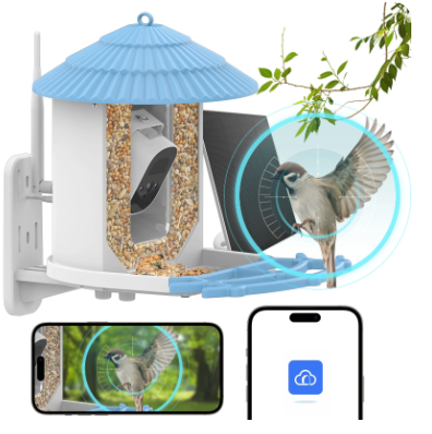 Smart Bird Feeder with 4MP Camera and AI Bird Identification