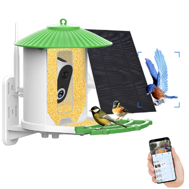 Smart Bird Feeder with 4MP Camera and AI Bird Identification