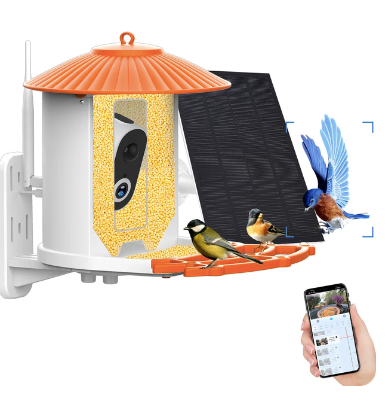 Smart Bird Feeder with 4MP Camera and AI Bird Identification