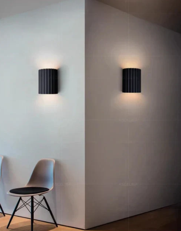Contemporary Resin Wall Lamp | Double-Sided Light Diffusion & Ideal for Modern Living Spaces, Bedrooms, Hallways