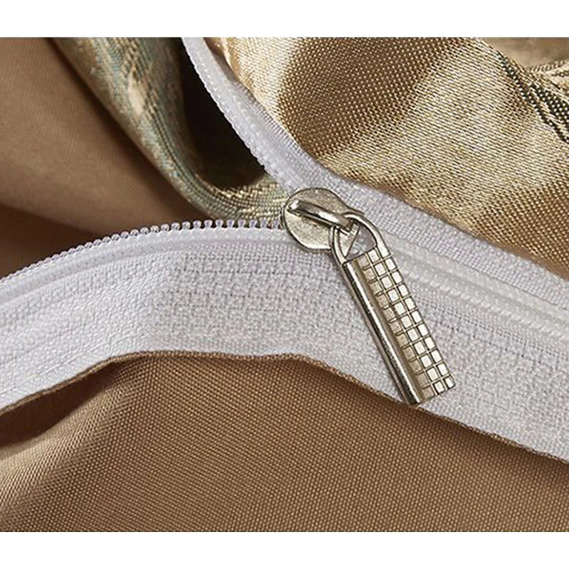 Satin Rayon Jacquard Duvet Cover Set 264x229cm – Luxury Summer Bedding for Comfortable Sleep & Home Décor