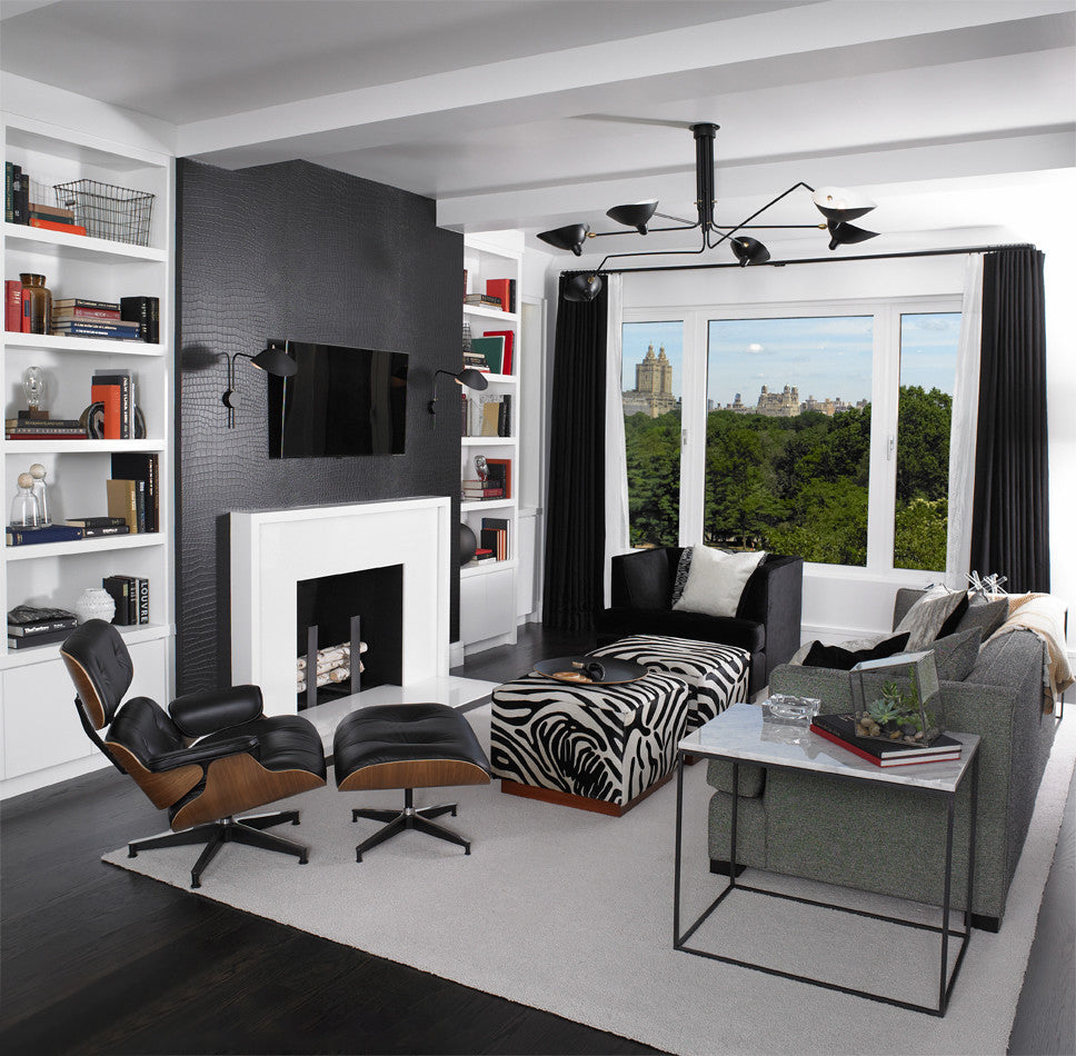 LED Ceiling Light Fixture - Serge Mouille Style - Adjustable Arm Design for Living Room & Modern Spaces