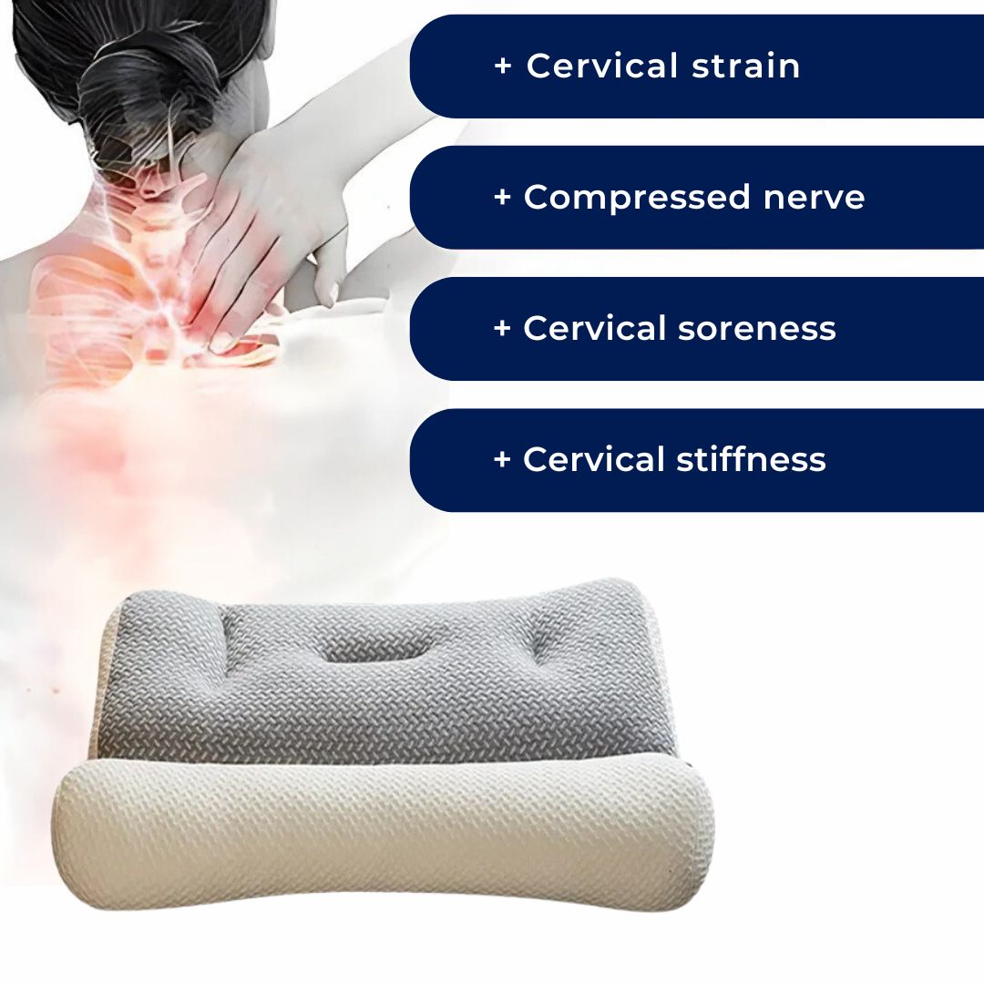 Orthopedic Neck Pillow for Sleeping | Cervical Spine Support & Pain Relief | Reduces Snoring | Ideal for All Sleep Positions
