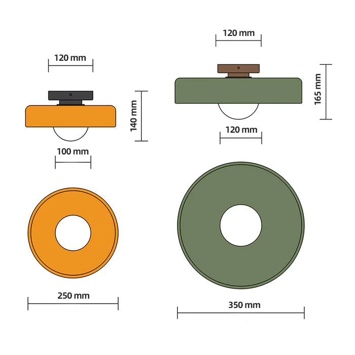 LED Round Flush Mount Ceiling Light Fixture - Modern Energy-Efficient Lighting for Contemporary Home Décor & Low Ceilings