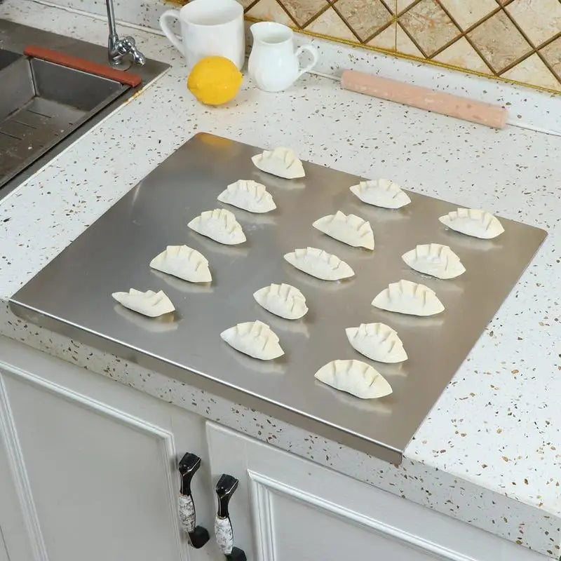 Stainless Steel Chopping Board | Hygienic, Non-Slip Design for Efficient Food Prep and Easy Cleaning