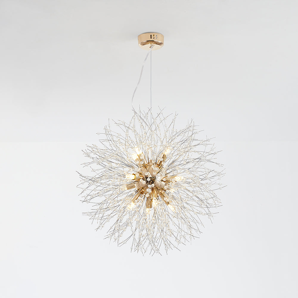 Lili Design LED Pendant Lights White Gold Metal Living Room Dining Room