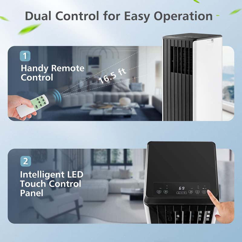 10000 BTU Portable Air Conditioner for Room up to 350 Sq. Ft, 3-in-1 AC Unit with Dehumidifier/Fan/Cool/Sleep Mode