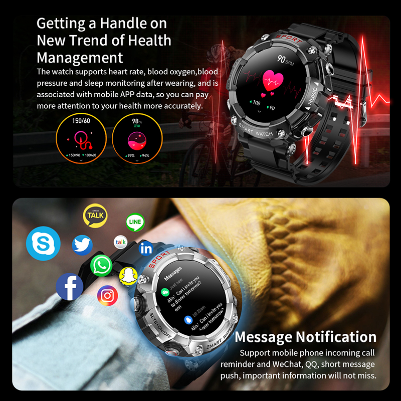 TrailBlazer Sport Pro Smartwatch w/ Earbuds