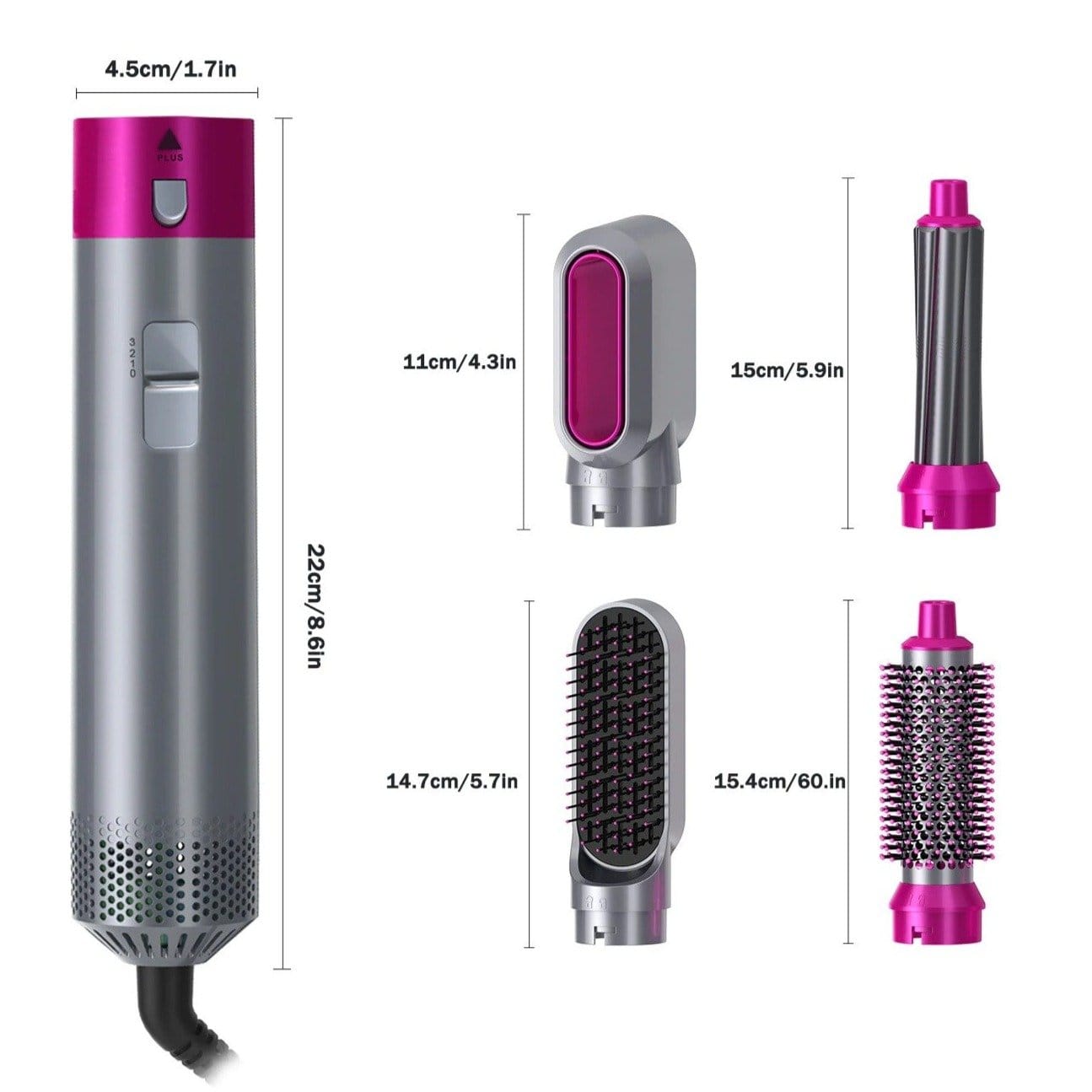 5 In 1 Airwrap Complete Set - Best Airwrap Styler - Salon At Your Home