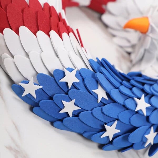 American Eagle Wreath - 100% Handcrafted Best Patriotic Wall Decorum