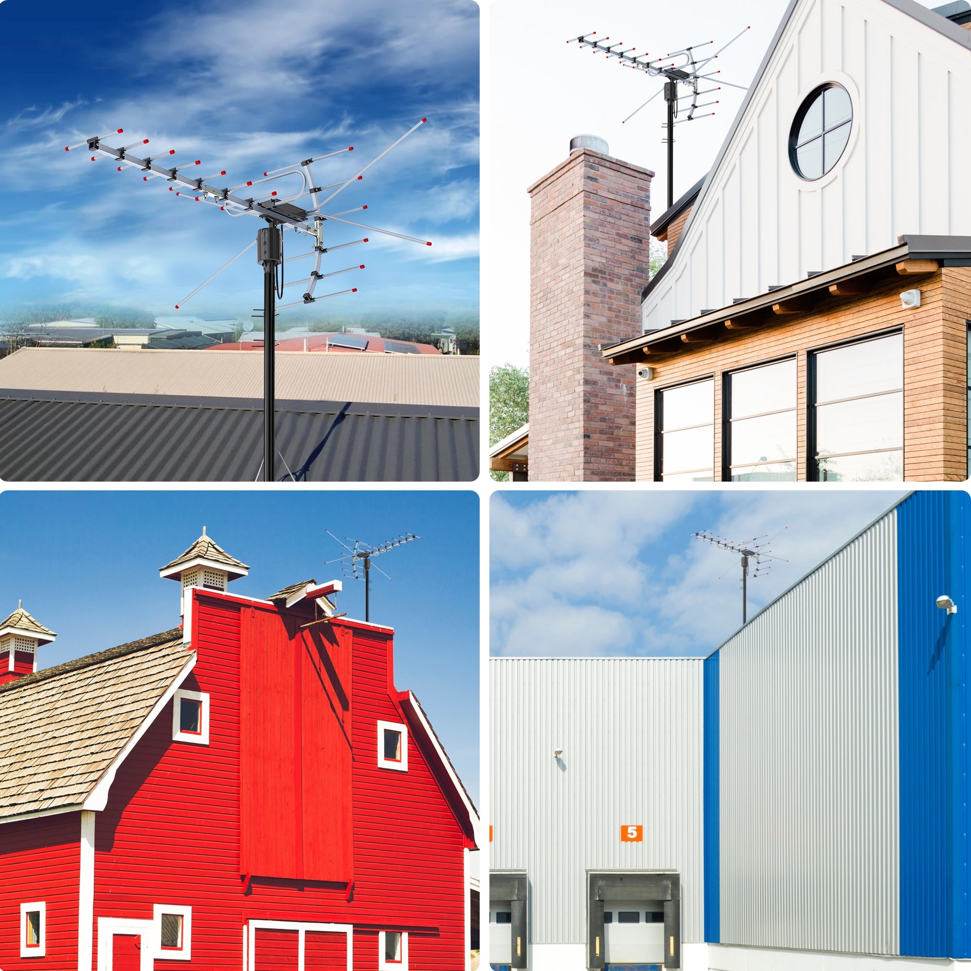 Merchpublic - 2024 Edition Outdoor Antenna - 460 Mile Range