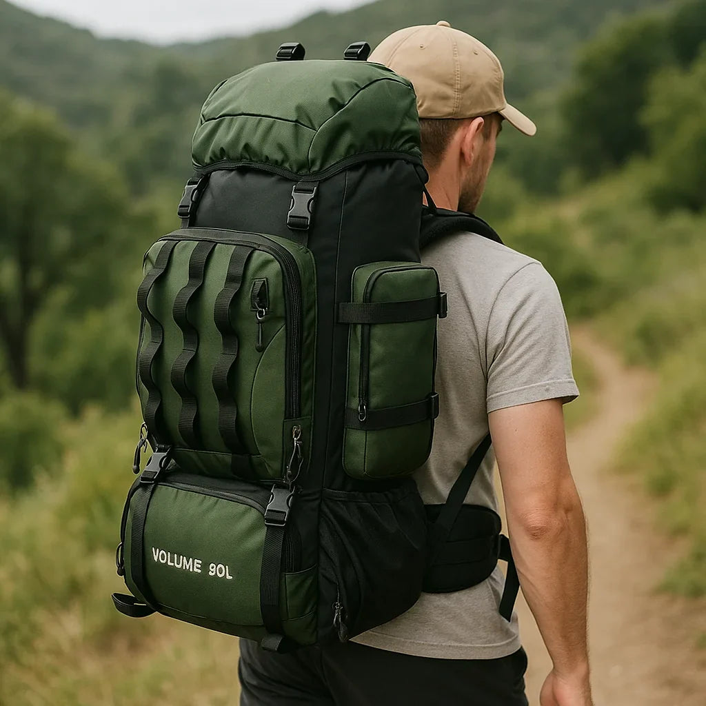 90L Waterproof Hiking Backpack - Ultra-Lightweight Travel Pack for Outdoor Adventures & Camping