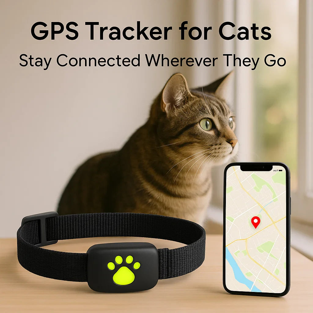#1 Find GPS Cat Tracker with Real-Time Location, Waterproof Design, and Activity Monitoring for Pet Safety and Tracking