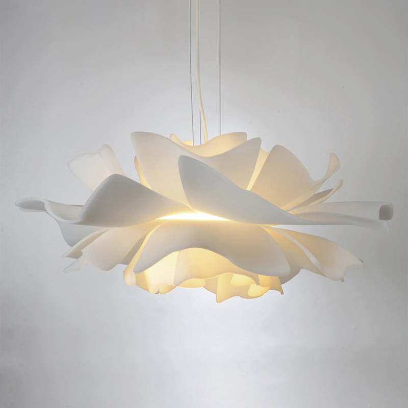 Bella Modern Design Pendant Lamp Flower White Metal Living Room Bedroom