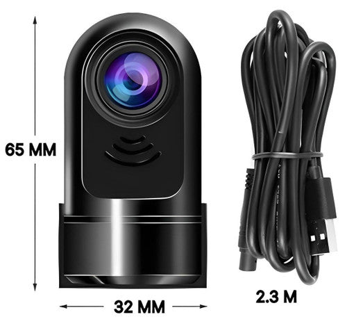 High-Definition Car Dashcam with Night Vision & Loop Recording for Vehicle Security and Accident Monitoring