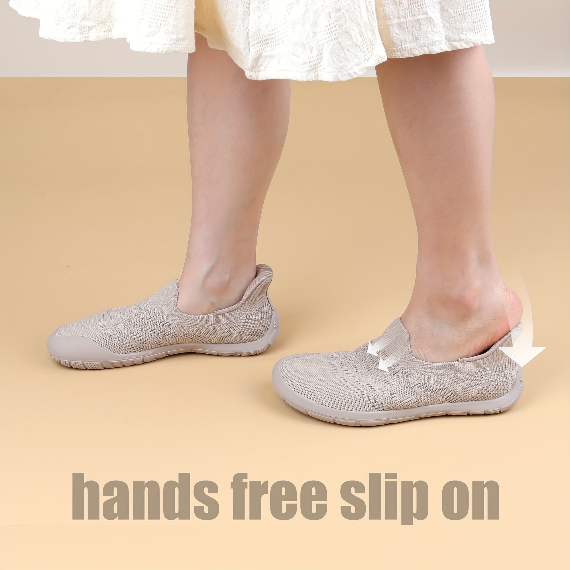 Women's Breathable Slip-on Hands-Free Loafers Wide Toe Box