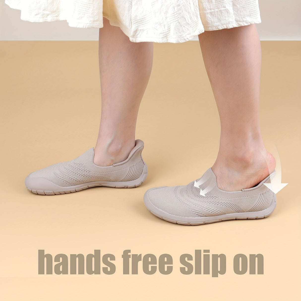 Women's Breathable Slip-on Hands-Free Loafers Wide Toe Box